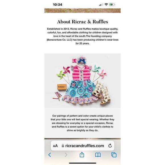 Ricrac & Ruffles Boutique toddler girls one piece bubble size 3T - Picture 4 of 4